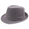 Linen Rolled-Brimmed Jazz Hat Summer British Retro Small Top Hat Outdoor Sun Hat