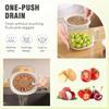 Fruit Strainer Container With Lid,New Multifunctional Vegetable Washer,Portable Storage Container For Kitchen Scene,Handle For Home Users