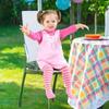 Quadratische Sitzerhöhungen Esszimmerstuhl Waschbare Dicke Erhöhende Kissen für Kinder Baby Kleinkind Hochstuhlauflage