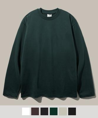 FP142 Mtor Heavy Silket Layered Long Sleeve T-Shirt Dark Green Sjlt1489