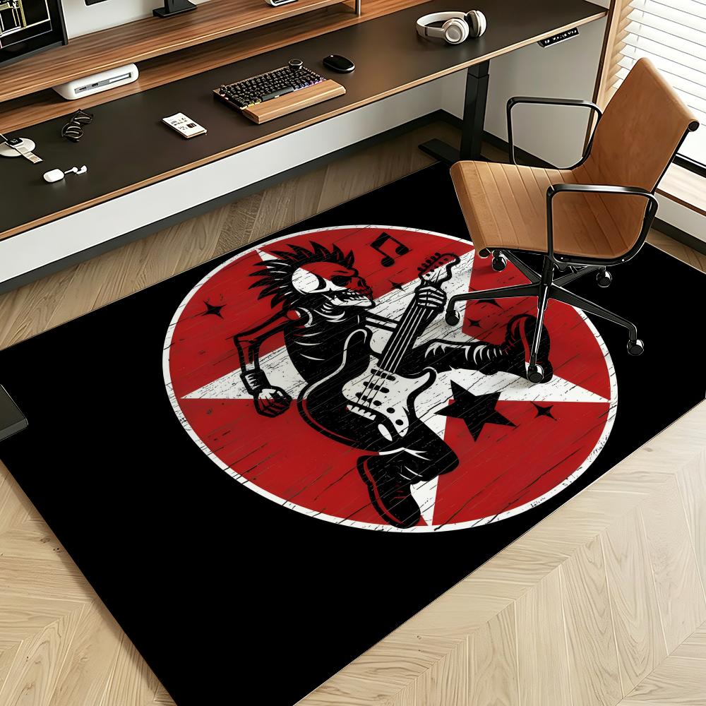 Music T-The C-Clash Floor Mat Soft Flannel Entrance Door Mat Non Slip Absorbent Bathroom Bedroom Floor Rug