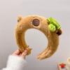 Kids Capybara Furry Hair Tie for Party Halloween Headwear for Music Festivals Photo Booth Props for Girls Photo Props