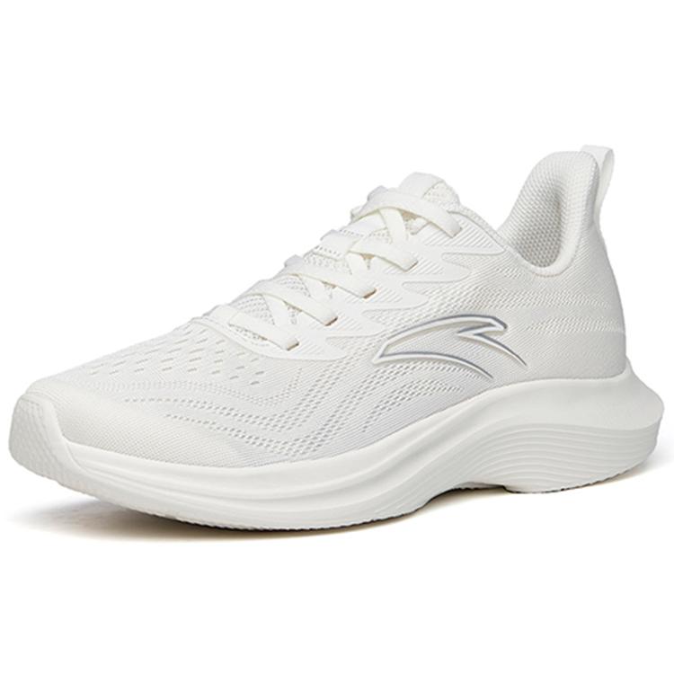 Anta Running Collection Cushioning Slip Resistant And Abrasion Resistant Low Top Sprint Running Shoes Men's Ivory White