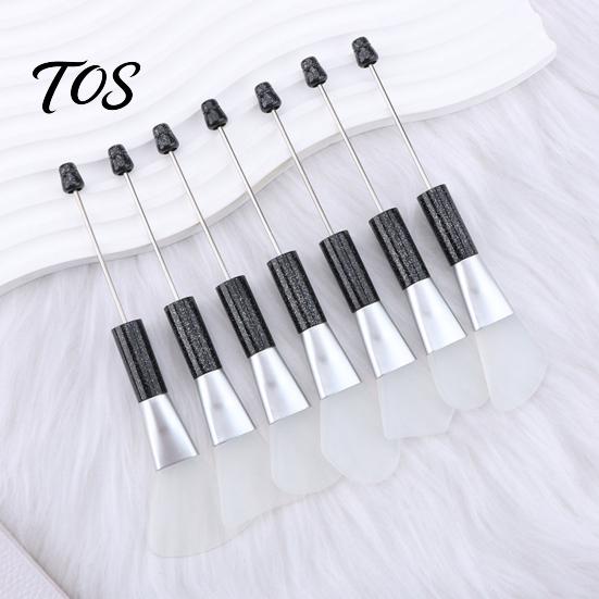 Beauty Tool for Beads 7Pcs DIY Bead Face Mask Brush, Silicone Soft Spatula Applicator Flexible Brush Skincare, Facial Spreader Women, Makeup Beaded