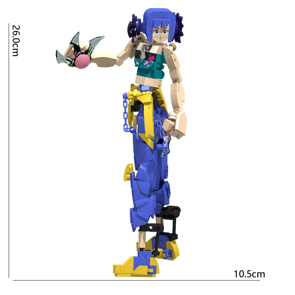 Non-Toxic Hot Anime Kpop Demons Hunters Assembled Building Block Model Series Rumi Mira Zoey Figure Building Block Children'S Toy Gifts