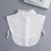 Lace Ruffle Faux Collar Decorative Collar for Dress Suit Removable False Collar Universal Shawl Elegant Sweater Collar