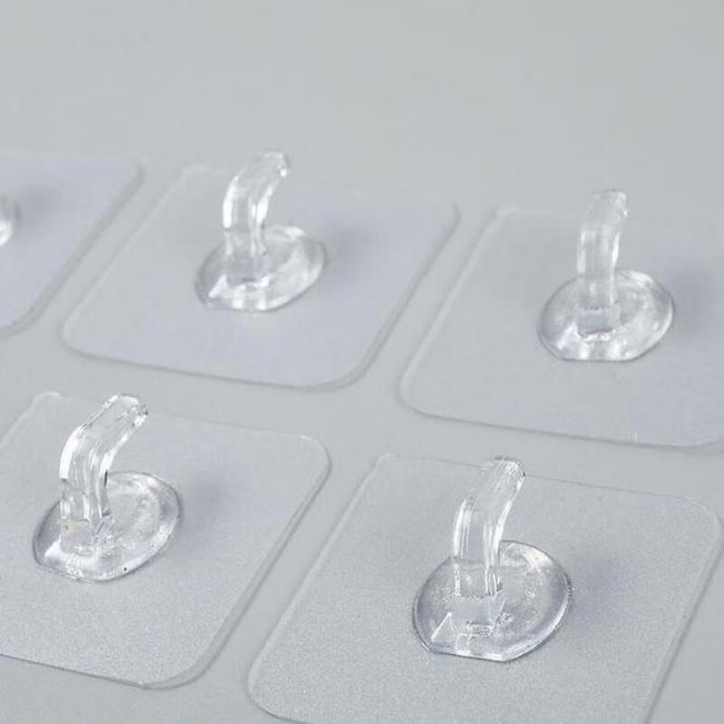 Transparent Self-Adhesive Horn Wall Hooks