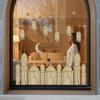 Eid Window Stickers Ramadan Decoration Eid Mubarak Decor For Home Wall Stickers Ramadan Kareem Islam Muslim Party Supplies