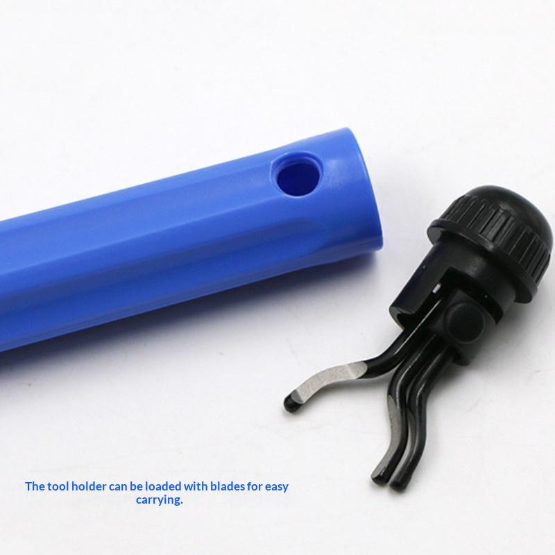 Deburring Tool With 10 Steel Blades, 360 Degree Rotary Head Deburring Tool For Metal Resin Plastic 3D Printing Wood