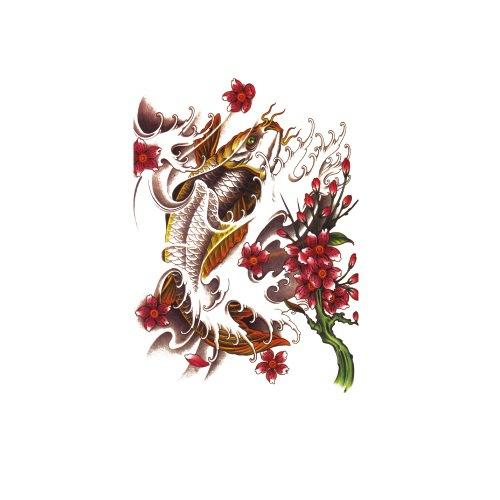 Tattoo-Aufkleber Blume Arm Halber Arm Wasserübertragung Wasserdichter Tattoo-Aufkleber Glückverheißende Bedeutung Chinesischer Stil Tattoo