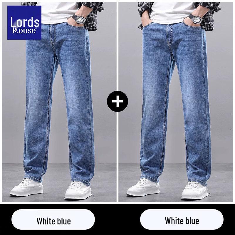 Luxury Retro Loose-Fit Straight Leg Men's Jeans