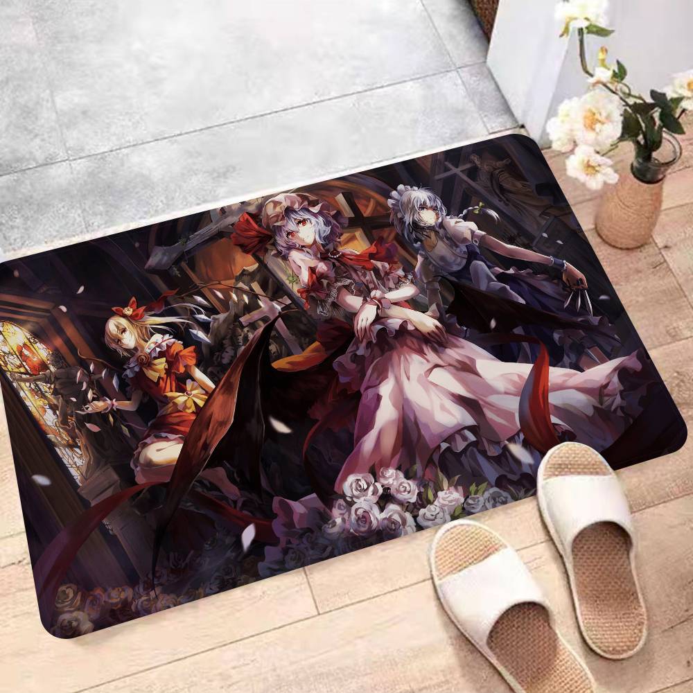 Anime Touhou Project Door Mat Nordic Style Bedroom Living Room Doormat Home Balcony Anti-Slip Alfombra
