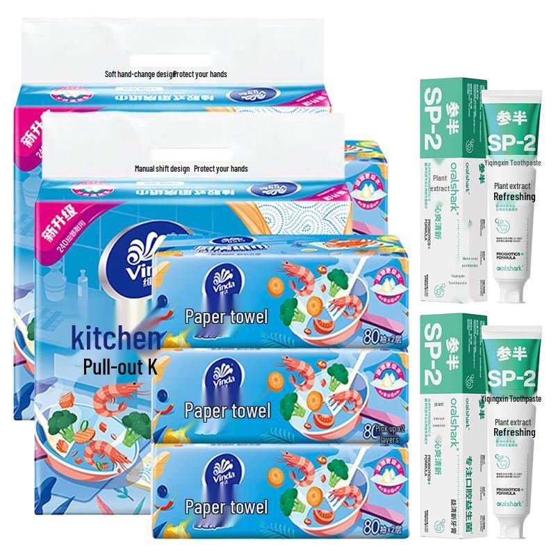 Canban Night Scent Toothpaste & Kitchen Paper Set
