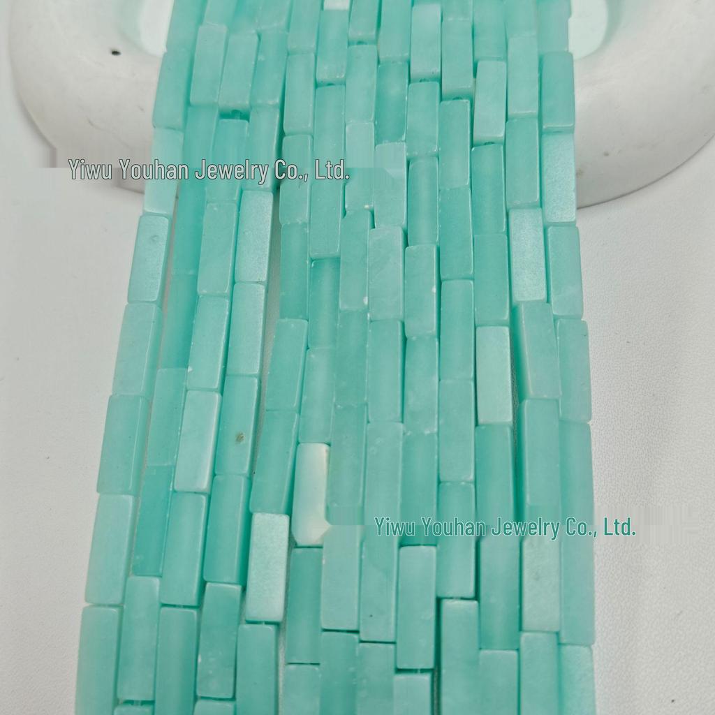 4x13mm Natural Stone Rectangle Bar Beads for DIY Jewelry and Bracelets