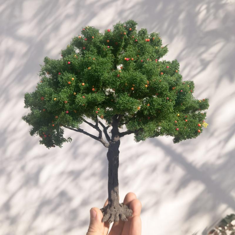 23cm Boutique Model Tree Wire Trunk Green Tree Model Train Railway Platform Layout Material Mountain Sand Table Scene Decoration