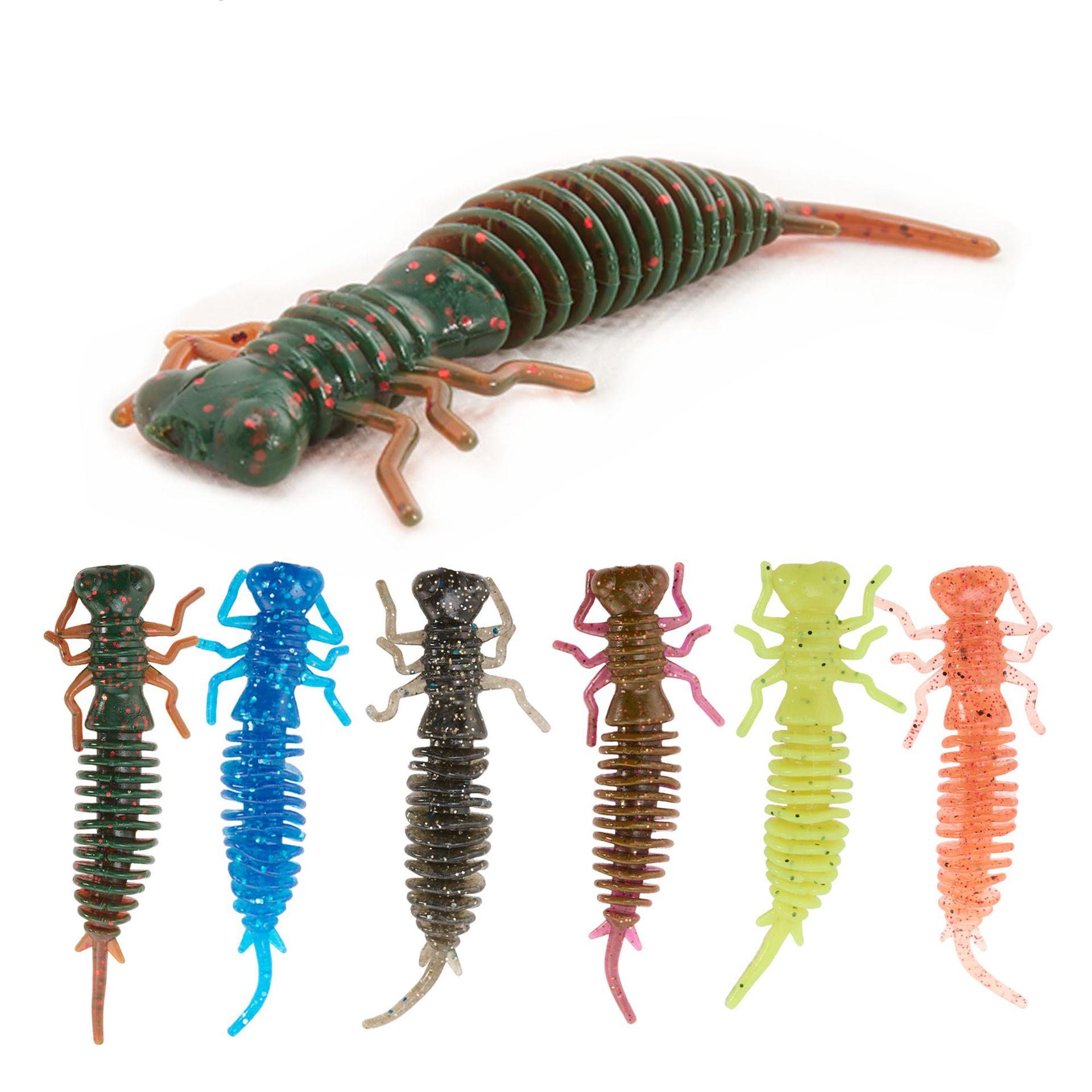 

Реалістична личинка м яка приманка комаха черв як - 5,5 см, 7,5 см, 10 см - 8 кольорів Атрактант 1.2g