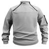Mens Fleece Sweatshirt Military Casual Long Sleeve  Knit Pullover Loose Windproof Workout