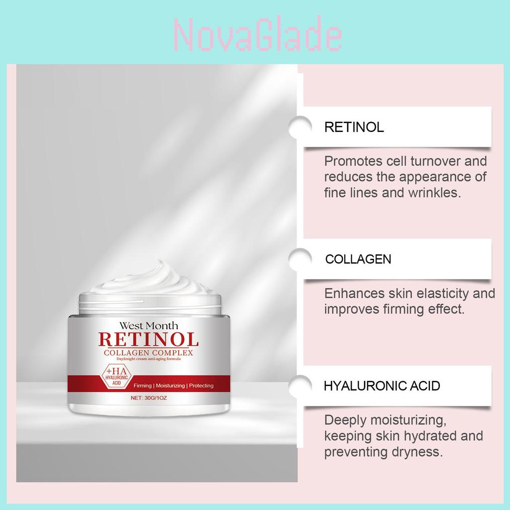 West Month Collagen Cream Hydrating Moisturizing Nourishing Skin Care For Youthful Radiance