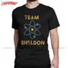Heren Team Sheldon The Big Bang Theory T-shirts TV-show Katoenen Kleding Vintage Korte Mouw O-hals T-shirt 4XL 5XL T-shirt
