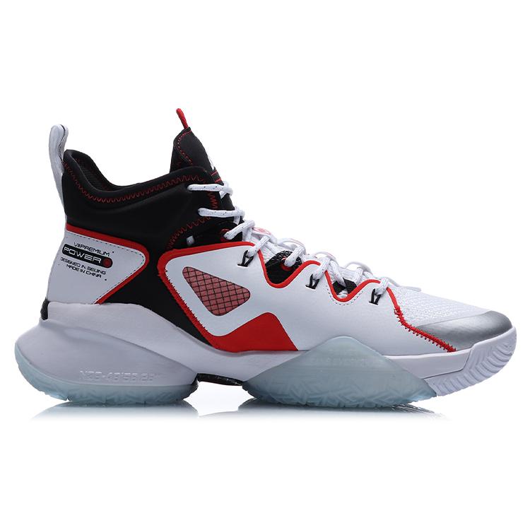 New LiNing Power 7 Premium Cushioning, Slip Resistant, Abrasion Resistant Support High Top Basketball Shoes Men's White ABAQ071-1