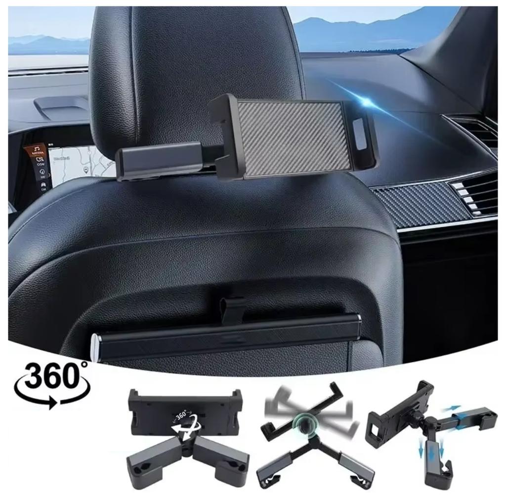 Car Holder FOR Car Seat Headrest FOR Tablet Phone 360 Rotatable