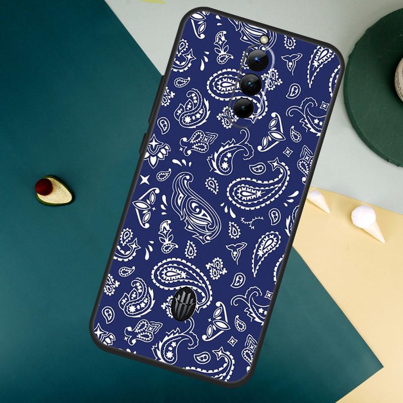 Royal Bandana Paisley For ZTE Nubia Red Magic 10S 8 9 8S 9S Pro Plus 10 Air 6S 7S 7 Pro Red Magic 11 Pro Plus Case