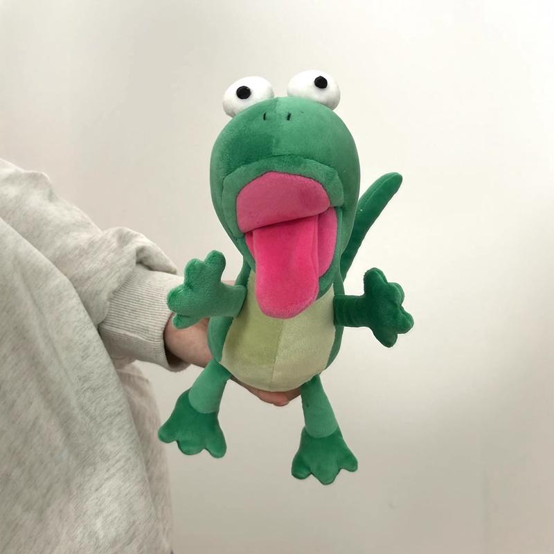 30Cmfunny Licking Lizard Plush Toy Green Reptile Stuffed Animal Doll Cute Soft Dinosaur Figure For Kids Girls Boys Birthday Gift