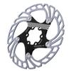 180mm Floating Disc Six Bolts Bicycle Mountain Bike Brake Disc Cycling Accessory(blacksilver )