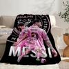 Messi's Pink  Portable Blanket/Soft Blanket Bedding Blanket Suitable for Travel Camping Living Rooms Offices Sofas Fan Gifts
