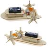 Doe-het-zelf Bootmodel Materiaalset Houten Boot Bouwpakket 3D Assemblage Houten Stoomschip Creatief Lesgeven Educatieve Wetenschap
