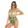 BRAVE SOUL Dámský/Dámský plavecký kostým s čelenkou s ovocným potiskem