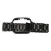 Watch Strap Protective Case Band 2 in 1 Adjusted Stainless Steel Watch Band for