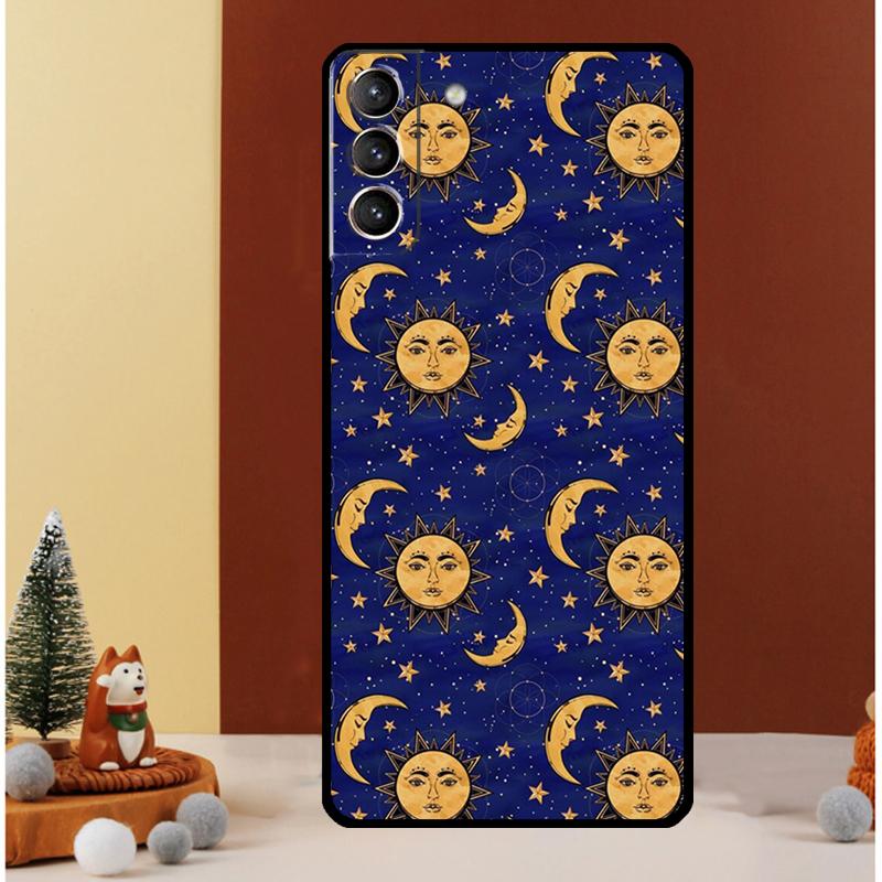 Sun Moons Star Astrological Celestial Case For Samsung Galaxy S23 Ultra S24 S22 Note 20 Ultra 10 Plus S8 S9 S10 S20 S21 FE Cover
