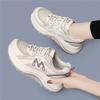 Genuine leather waffle Forrest Gump women's spring and summer new versatile mesh breathable dad shoes lightweight platform sneakers