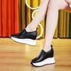 Korean Version Outer Wear Inner Height Increase 10CM Single Shoes Summer Versatile Hollow Breathable Casual Platform Shoes Lazy One Pedal Women'