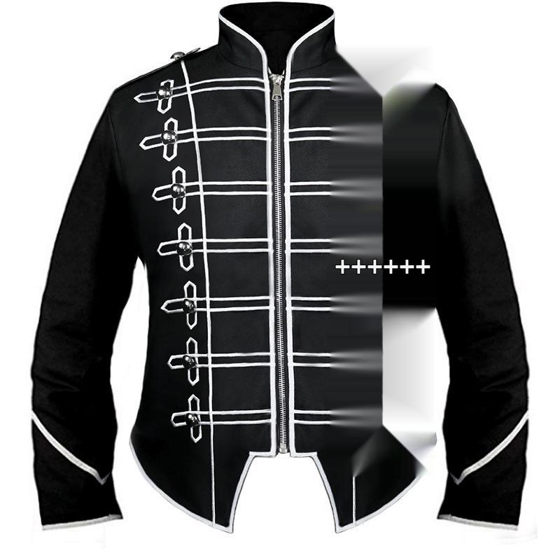 Men's Medieval Steampunk Drummer Gothic Jacket