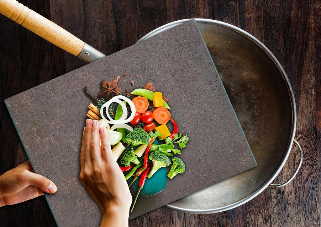 Glass Board Cutting Board 52X40 Christmas