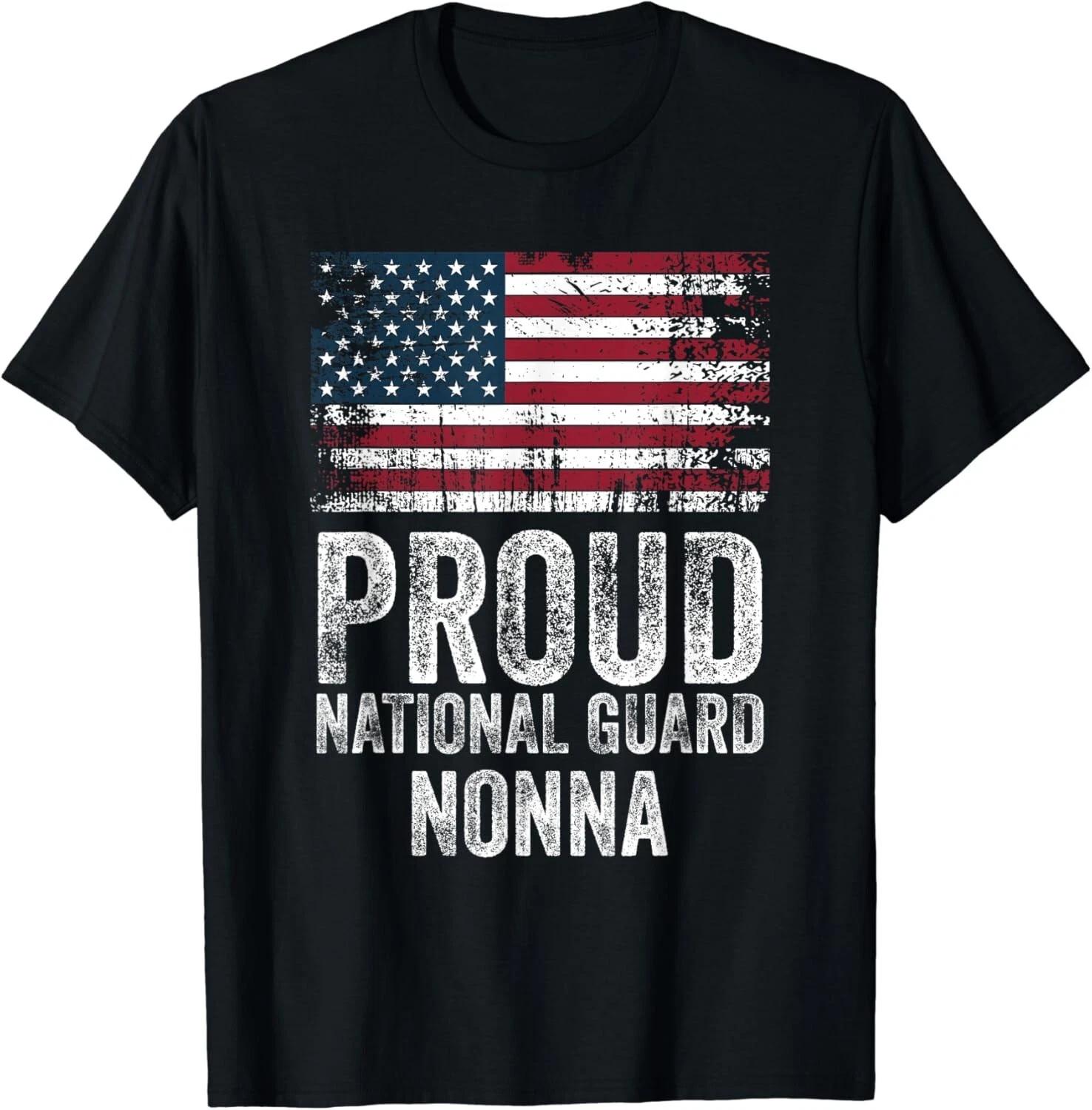 Proud Army National Guard Nonna Shirt For Veterans Day Gift Unisex T-Shirt 2XL