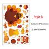 Thanksgiving Turkey & Autumn Maple Leaf Wall Stickers