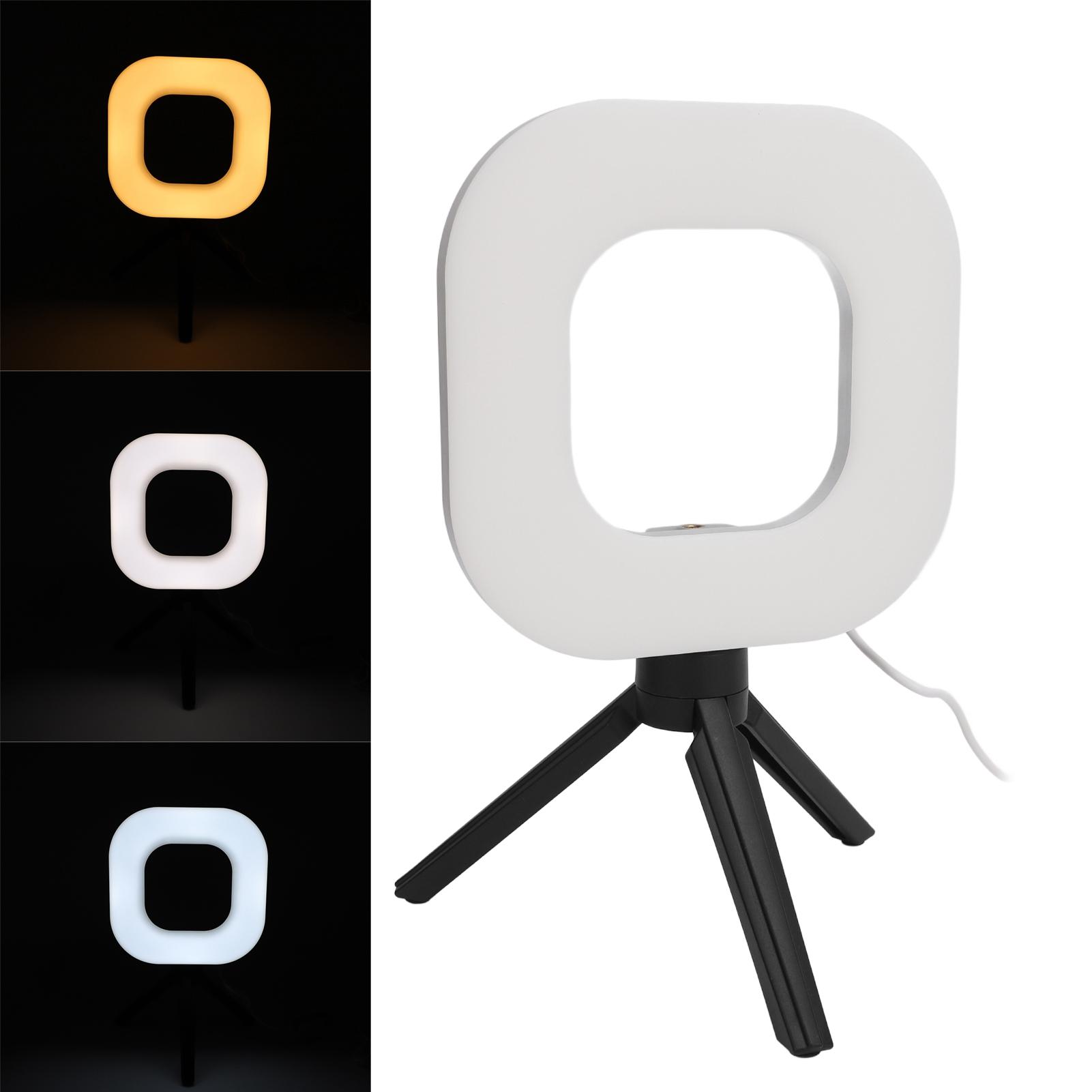 

USB Video Light 10 Brightness 5 Color 1500lm 72 LEDs Clip On Laptop Lamp with Tripod for Live Strming Makeup