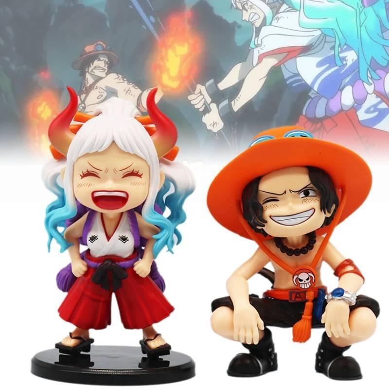 Charming Pvc One Piece Figurines Of Laughing Ace And Yamato Perfect For Collectors