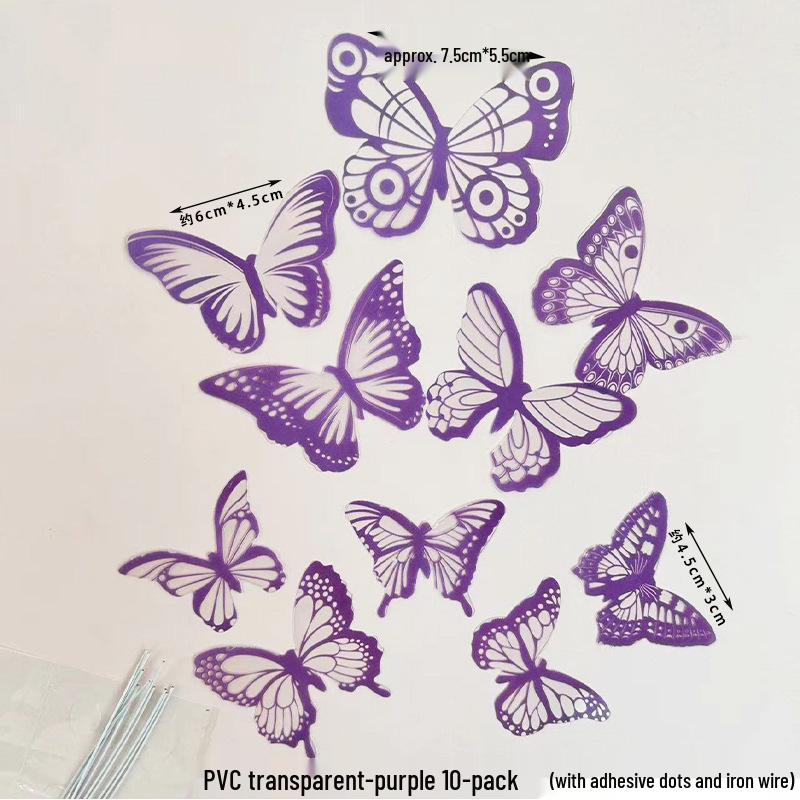 Toppere de tort fluturi roz cu margini aurii - Perfecte pentru sărbătorile de ziua de naștere ale prințeselor