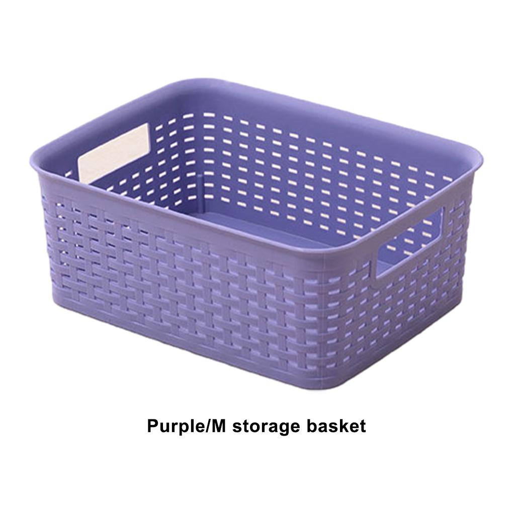 Household Storage Basket - Versatile And Practical For Office Kitchen Bathroom Plasticforte Laundry Basket Woven