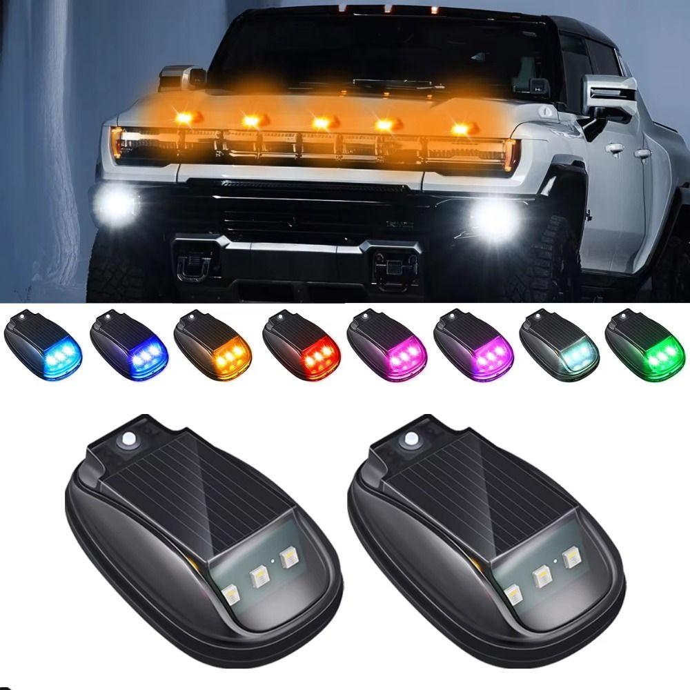 Waterproof Solar LED Flash Light Wireless Roof LED Navigation Light Pickup Truck