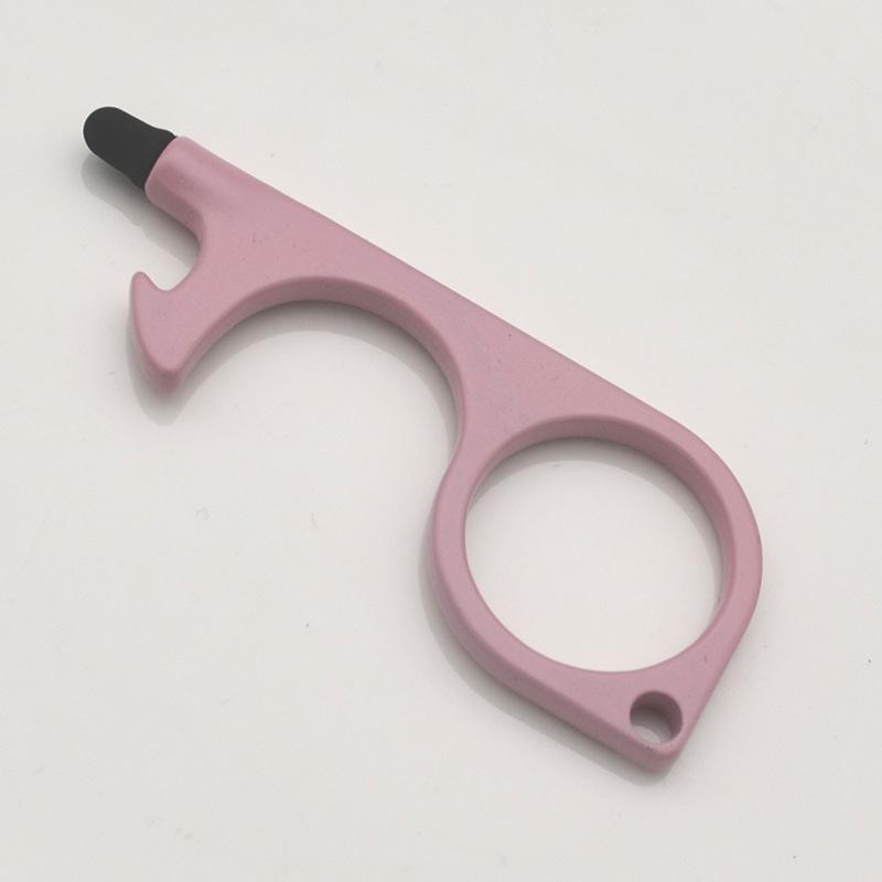 EDC Contactless Zinc Alloy Pendant Keychain Touchscreen and Elevator Opener