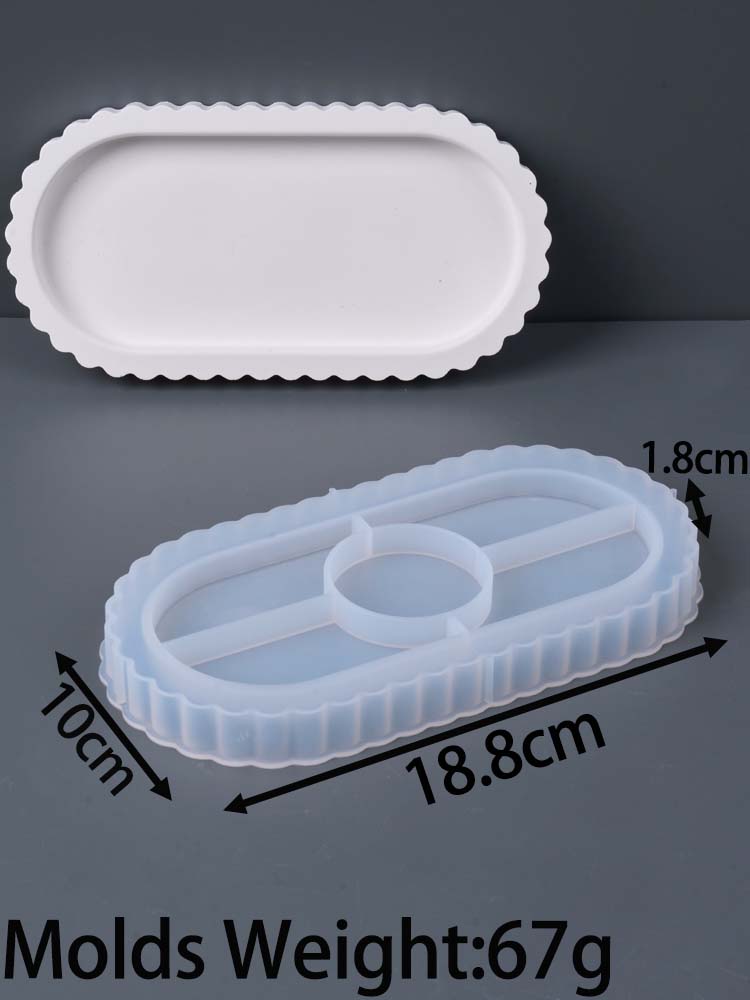 

Овальный поднос для хранения Силиконовая форма Сделай сам Бетонная подставка Литьевые формы Тарелка для демонстрации ювелирных изделий Гипс Смола Изготовление поделок Домашний декор