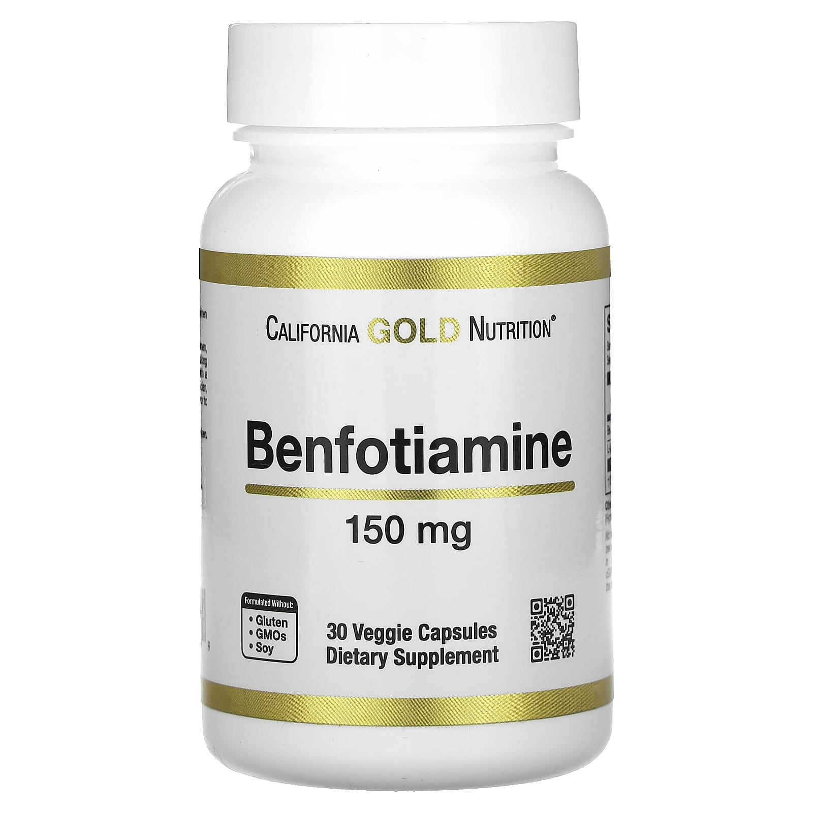 

Benfotiamine with L-Leucine, 150Mg, 30 Veggie Caps