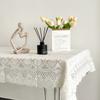 New Lace Embroidered Tablecloth Square Solid Color Dinning Tables Cover Elegant Flower Tea Table Cloth Home Decor