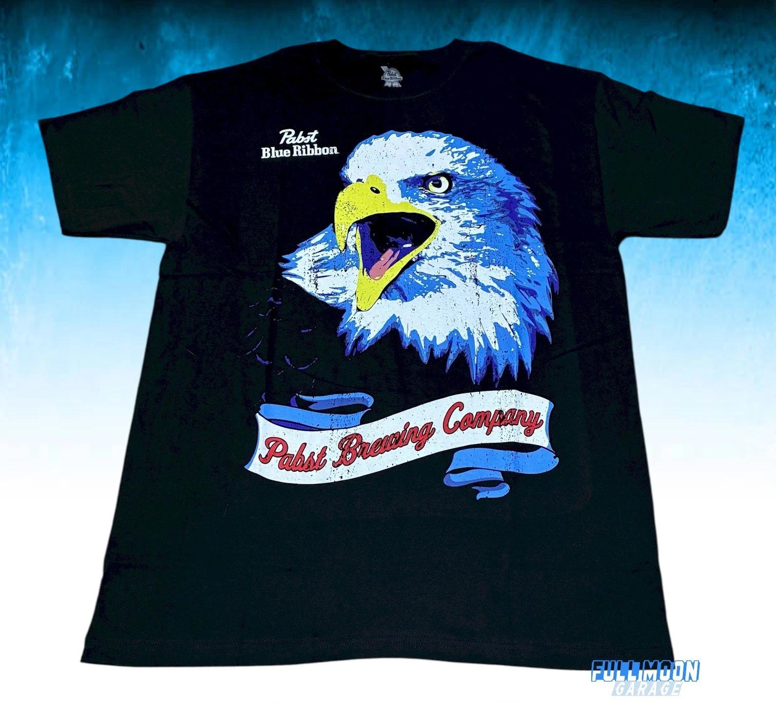 New Pabst Blue Ribbon Beer Mens Eagle PBR Vintage Classic T-Shirt 3XL