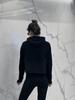 Women's Full Zip Velvet Scuba Hoodie for Yoga and Fitness
